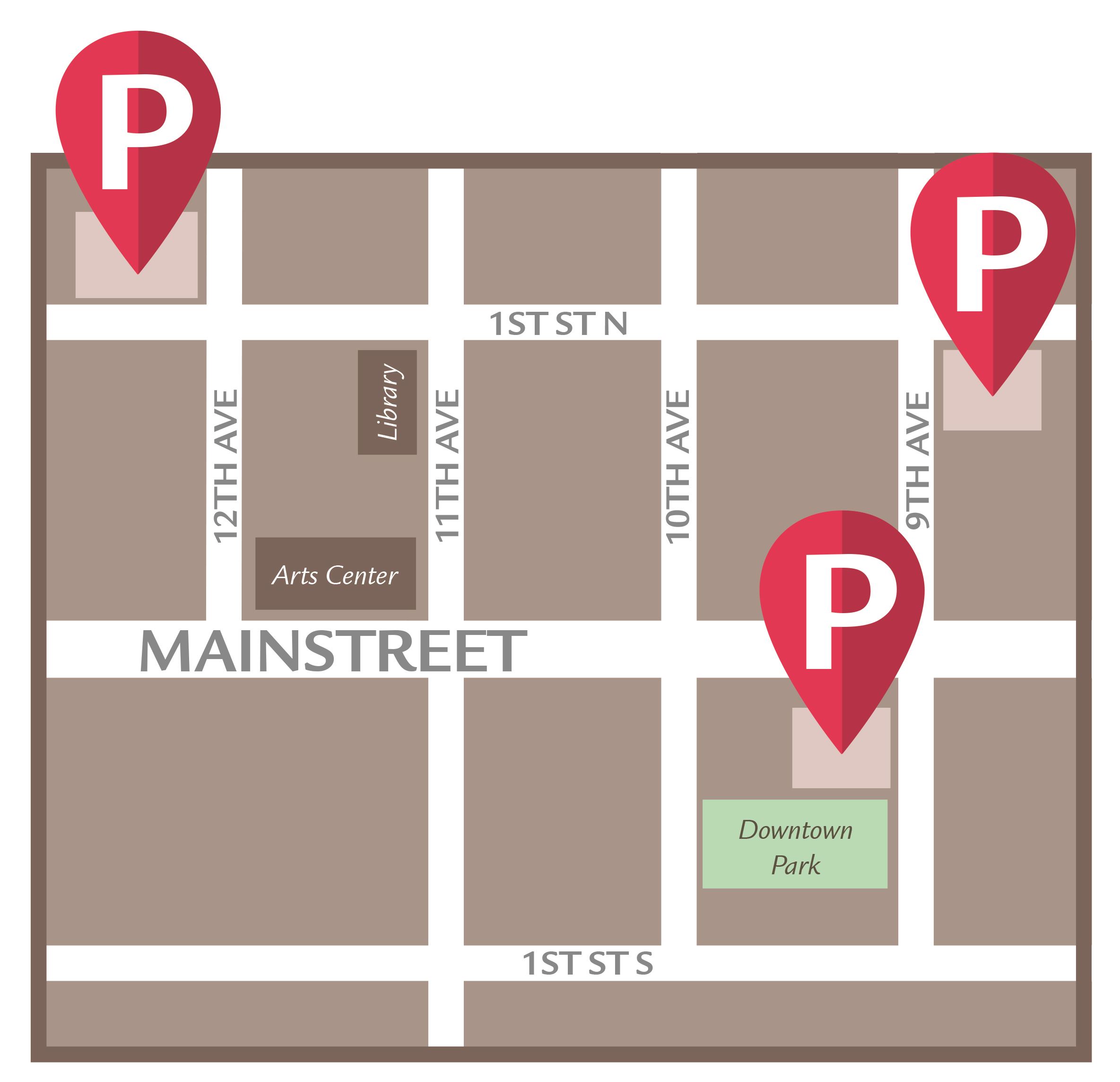 Central Hopkins Snow Parking Lots