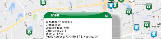 Google Map  Crime Reports Title