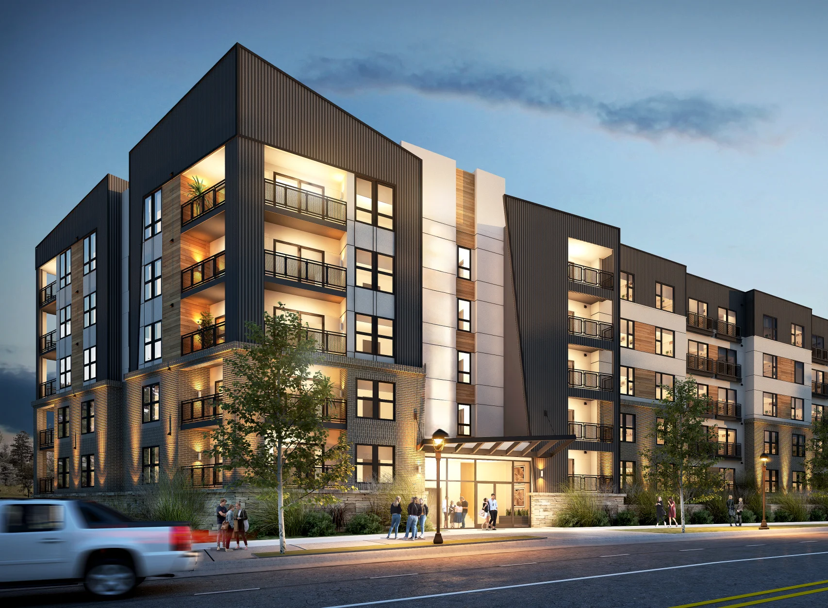 Rendering of 325 Blake Road Building A - Chorus Apartments