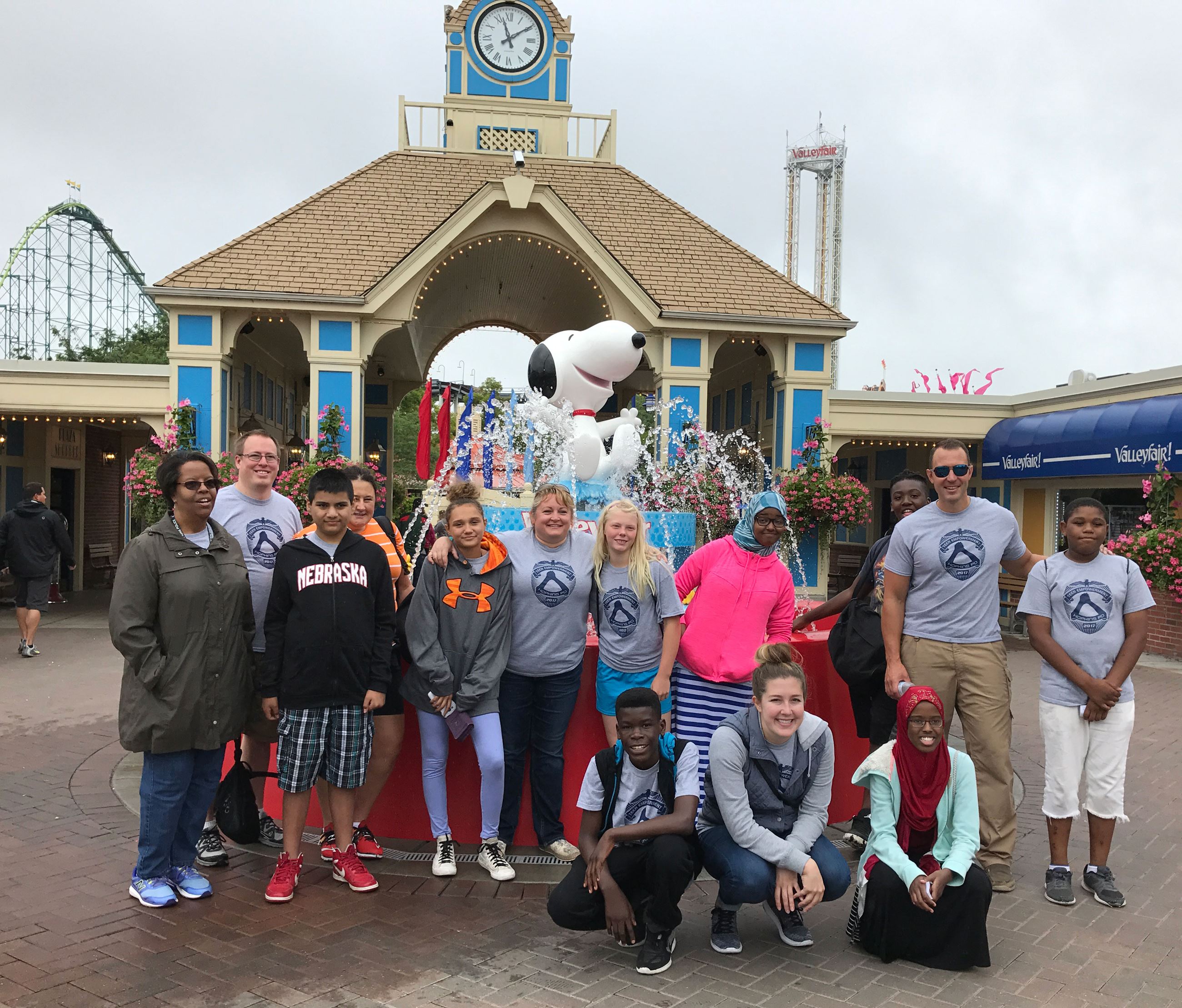 Group picture at the Summer Youth Academy Valley Fair