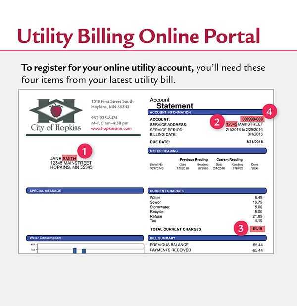 Utility Billing Online Portal Instructions